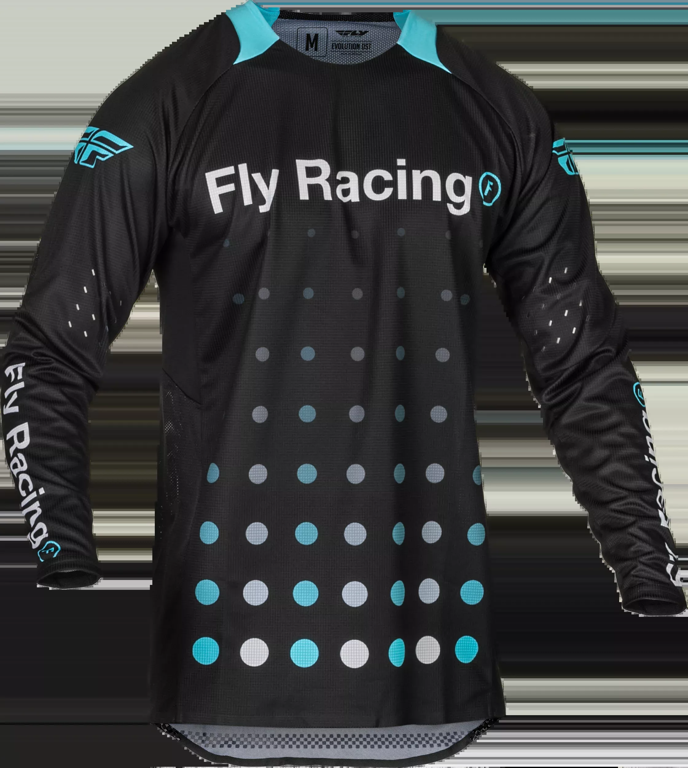 Fly Racing Evolution Dst Se Strobe Jersey Black/Electric Blue 2x 377-1242X