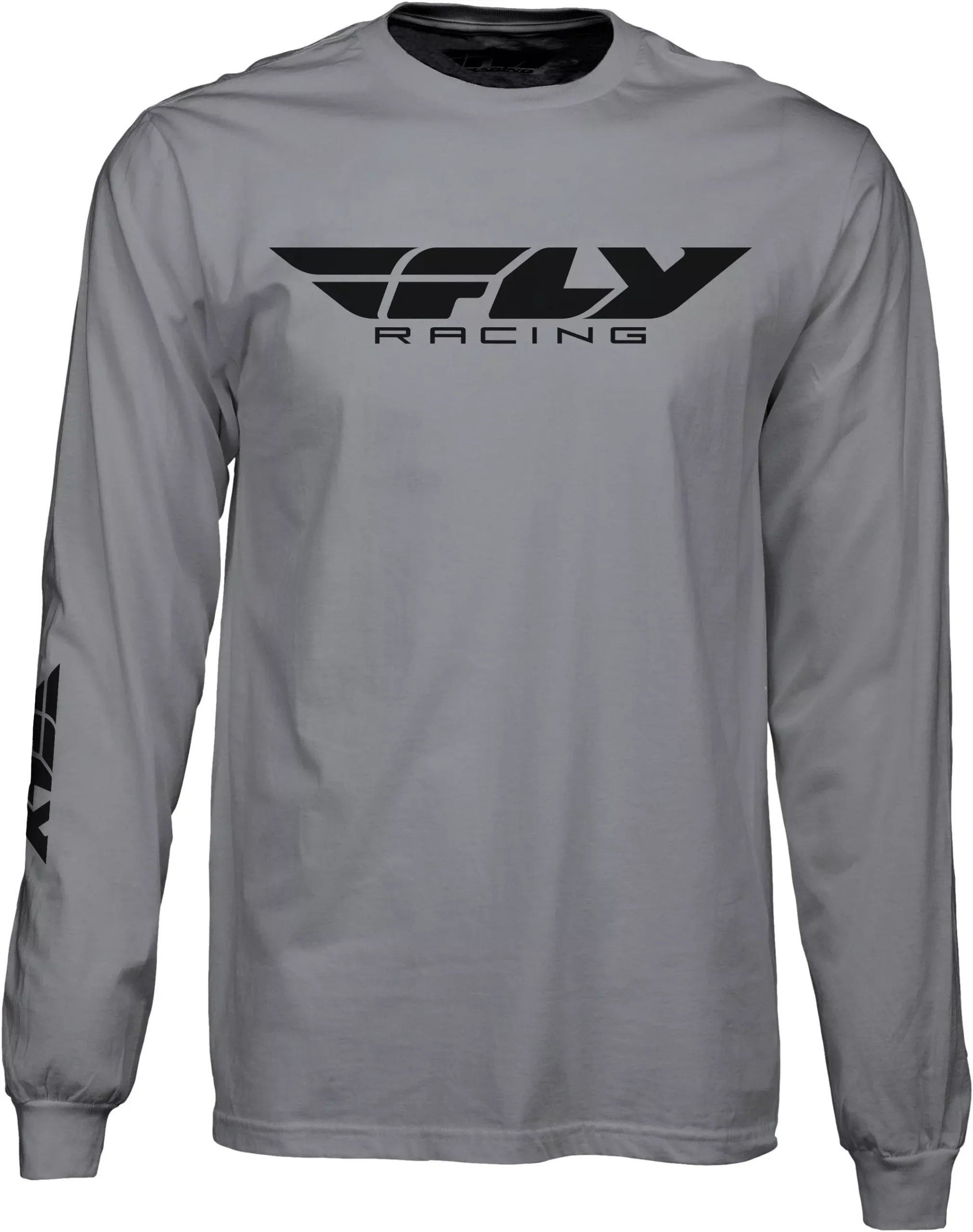 Fly Racing Fly Corporate L/S Tee Grey Md 352-4146M