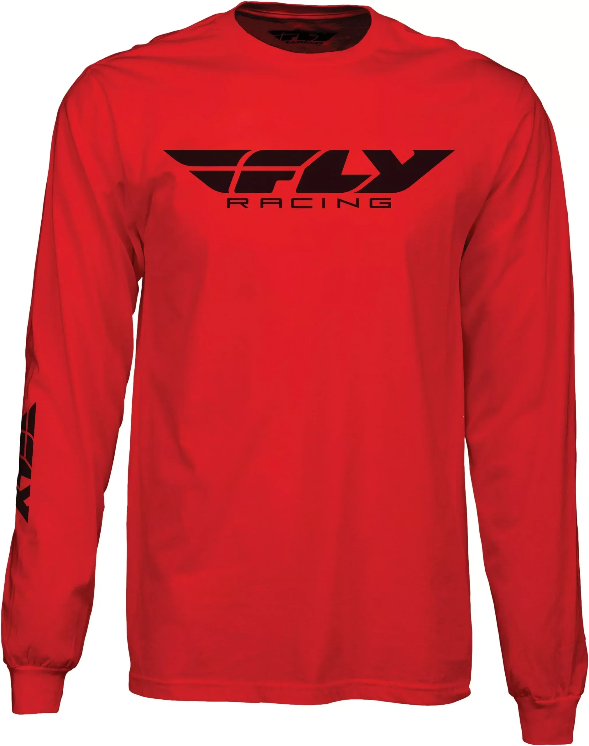 Fly Racing Fly Corporate L/S Tee Red Md 352-4148M
