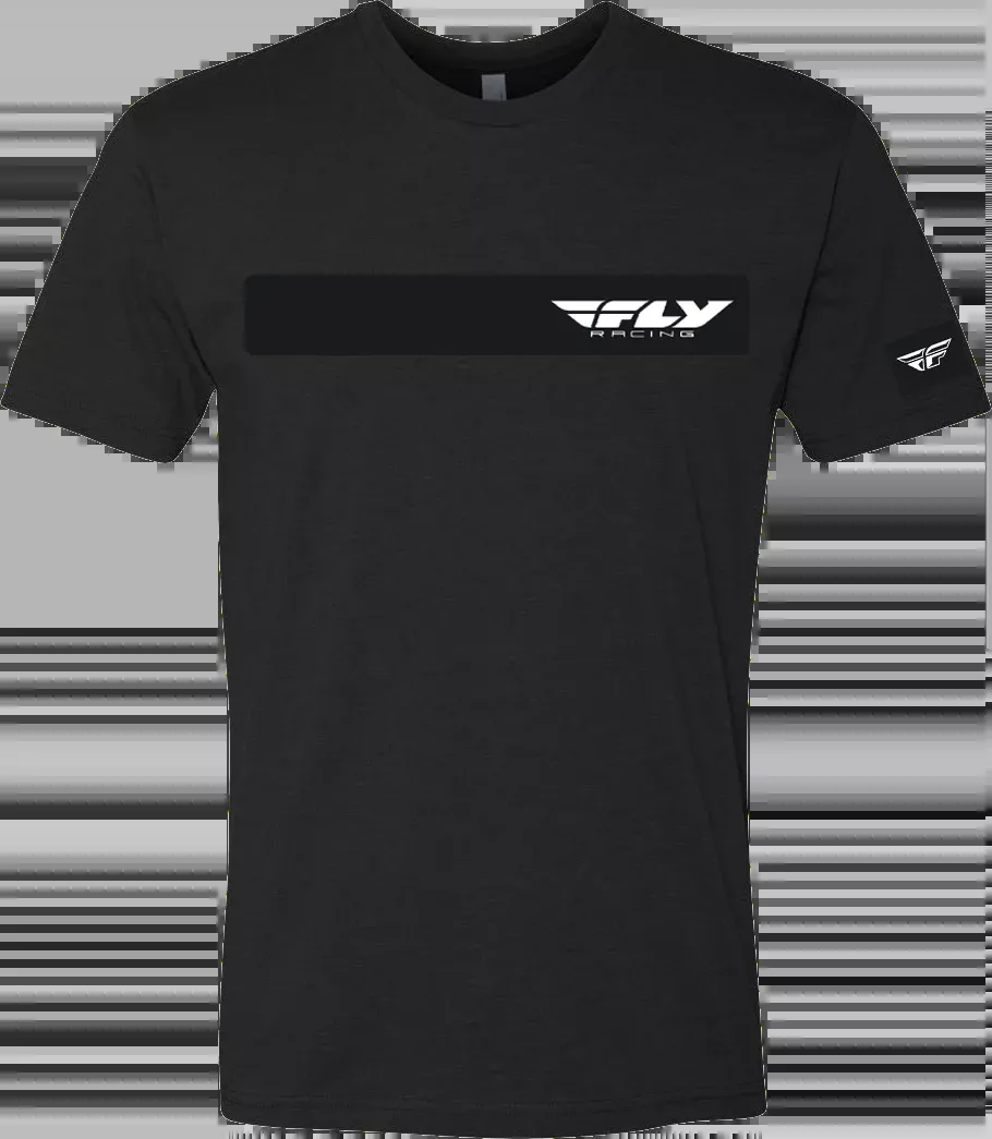 Fly Racing Fly Corporate Tee Black Lg 352-0010L
