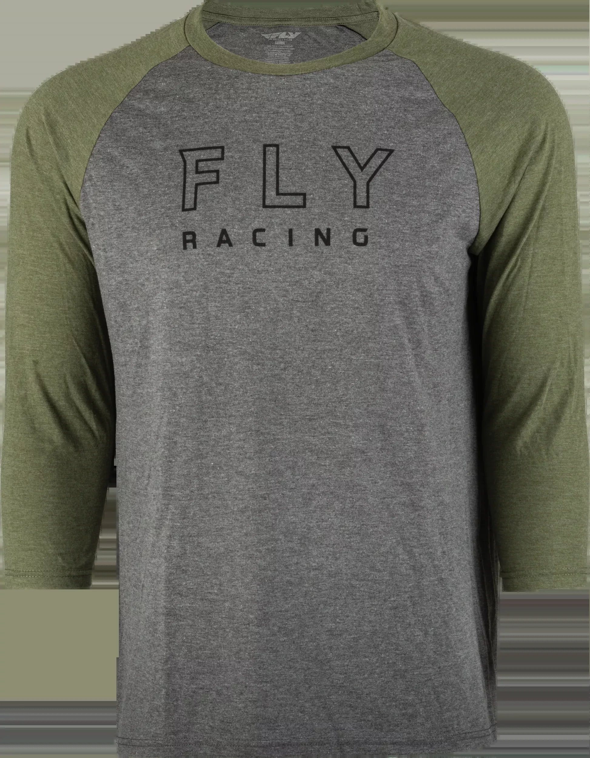 Fly Racing Fly Renegade 3/4 Sleeve Tee Tan Heather/Olive Lg 352-4005L