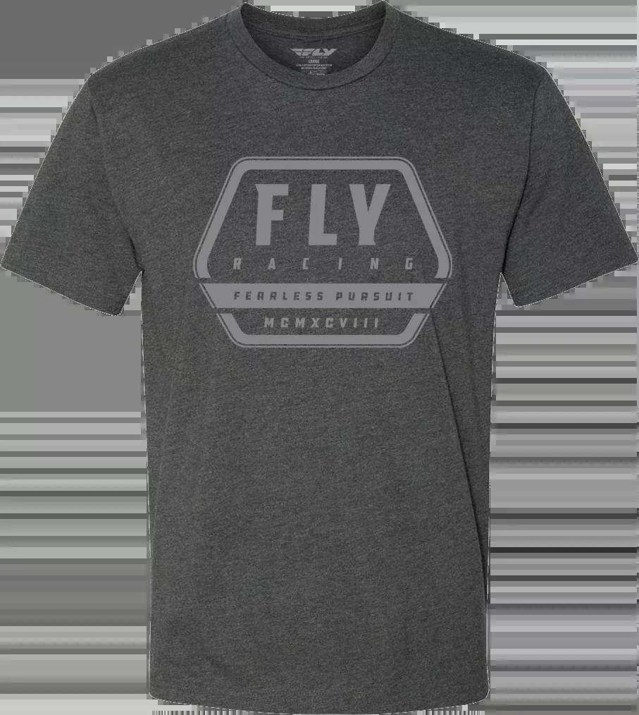 Fly Racing Fly Track Tee Charcoal Sm 352-0046S