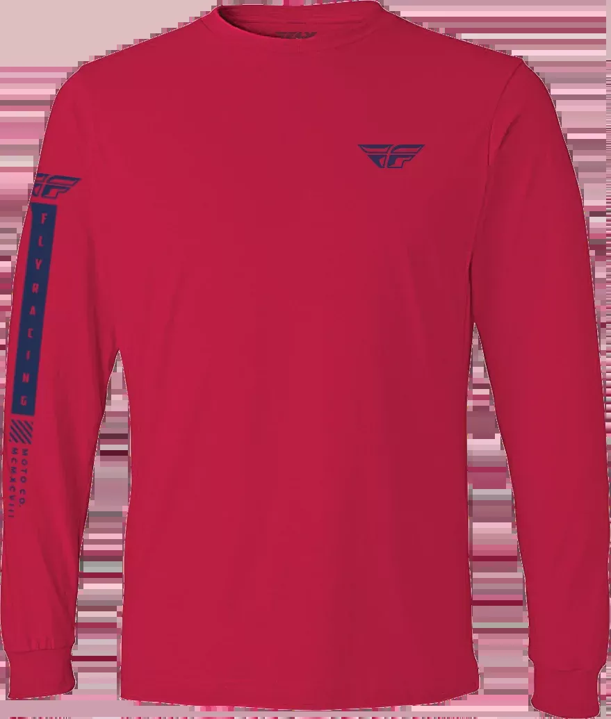 Fly Racing Fly Tribe Long Sleeve Tee Red/Blue Lg 352-4166L