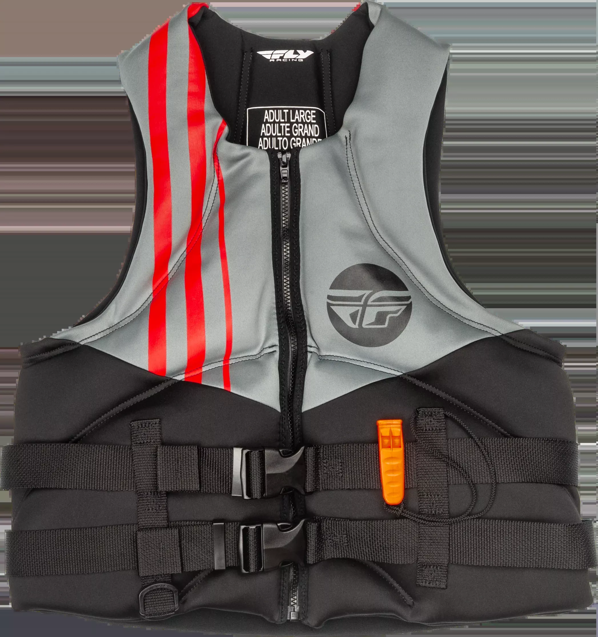 Fly Racing Neoprene Flotation Vest Black/Grey/Red 2x 221-304002X