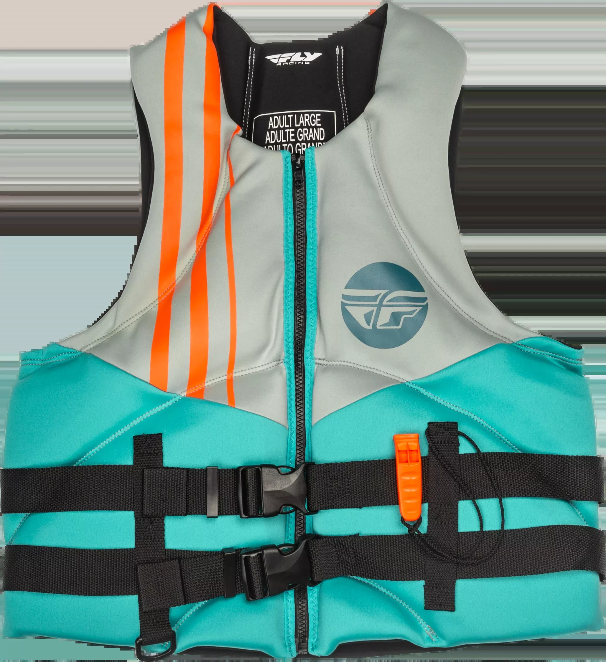 Fly Racing Neoprene Flotation Vest Teal/Grey/Orange 2x 221-304032X