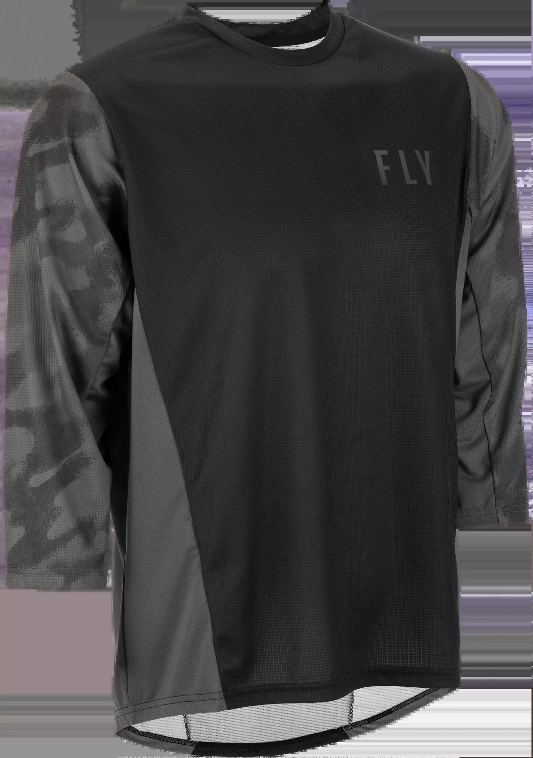 Fly Racing Ripa 3/4 Sleeve Jersey Black/Grey Camo Md 352-8096M