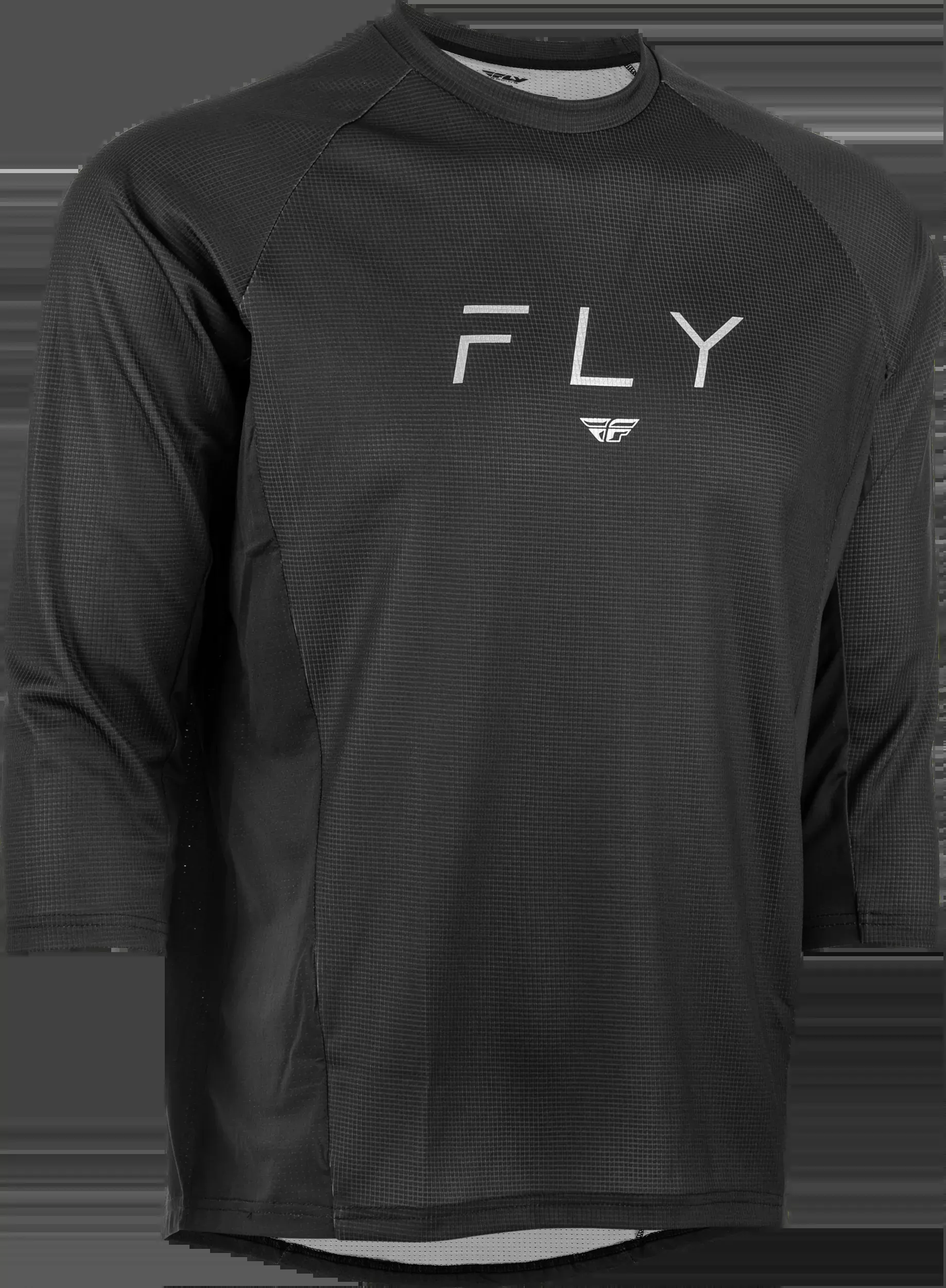 Fly Racing Ripa 3/4 Sleeve Jersey Black/Grey Md 352-8130M