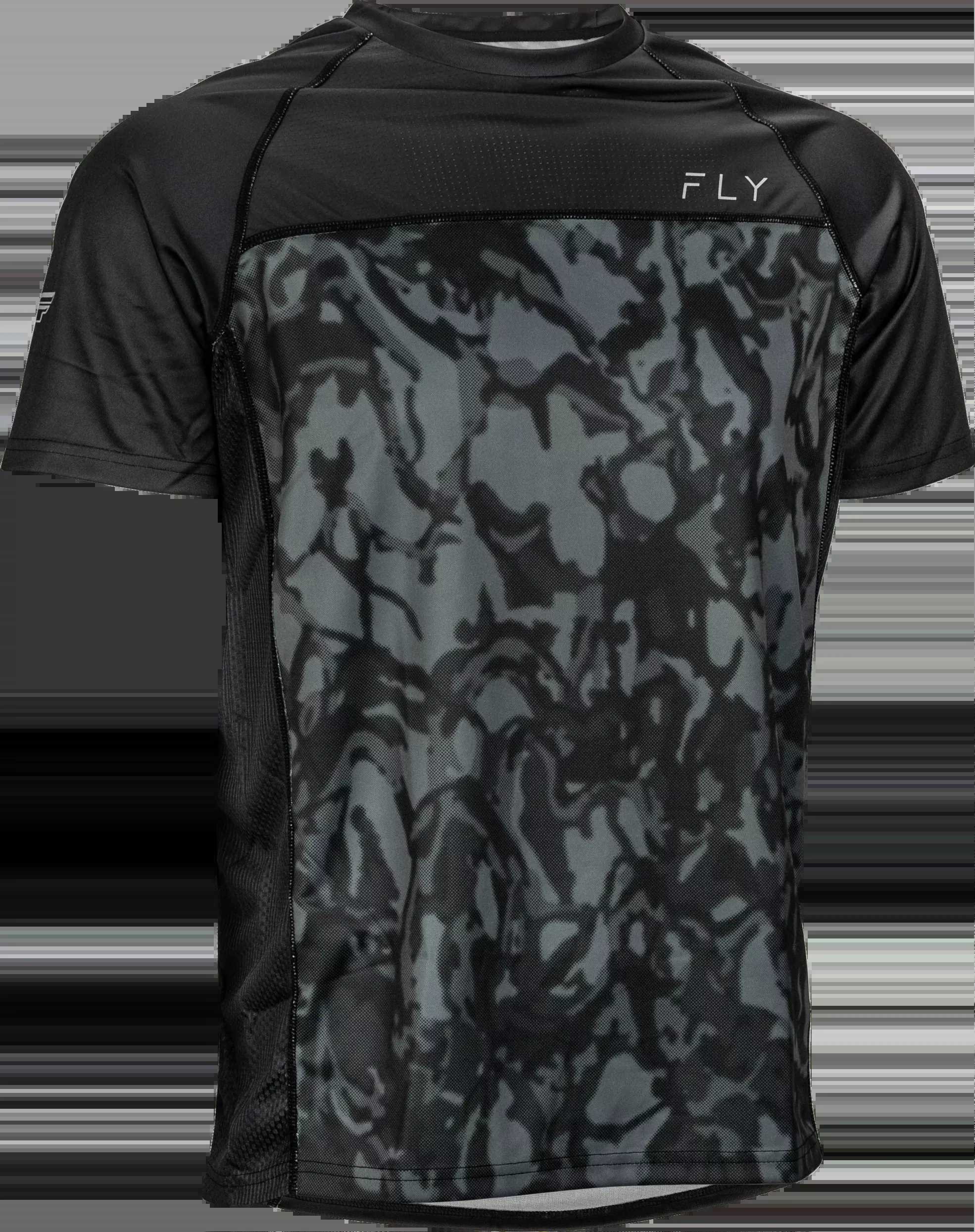 Fly Racing Super D Jersey Dark Grey Camo/Black Md 352-8140M
