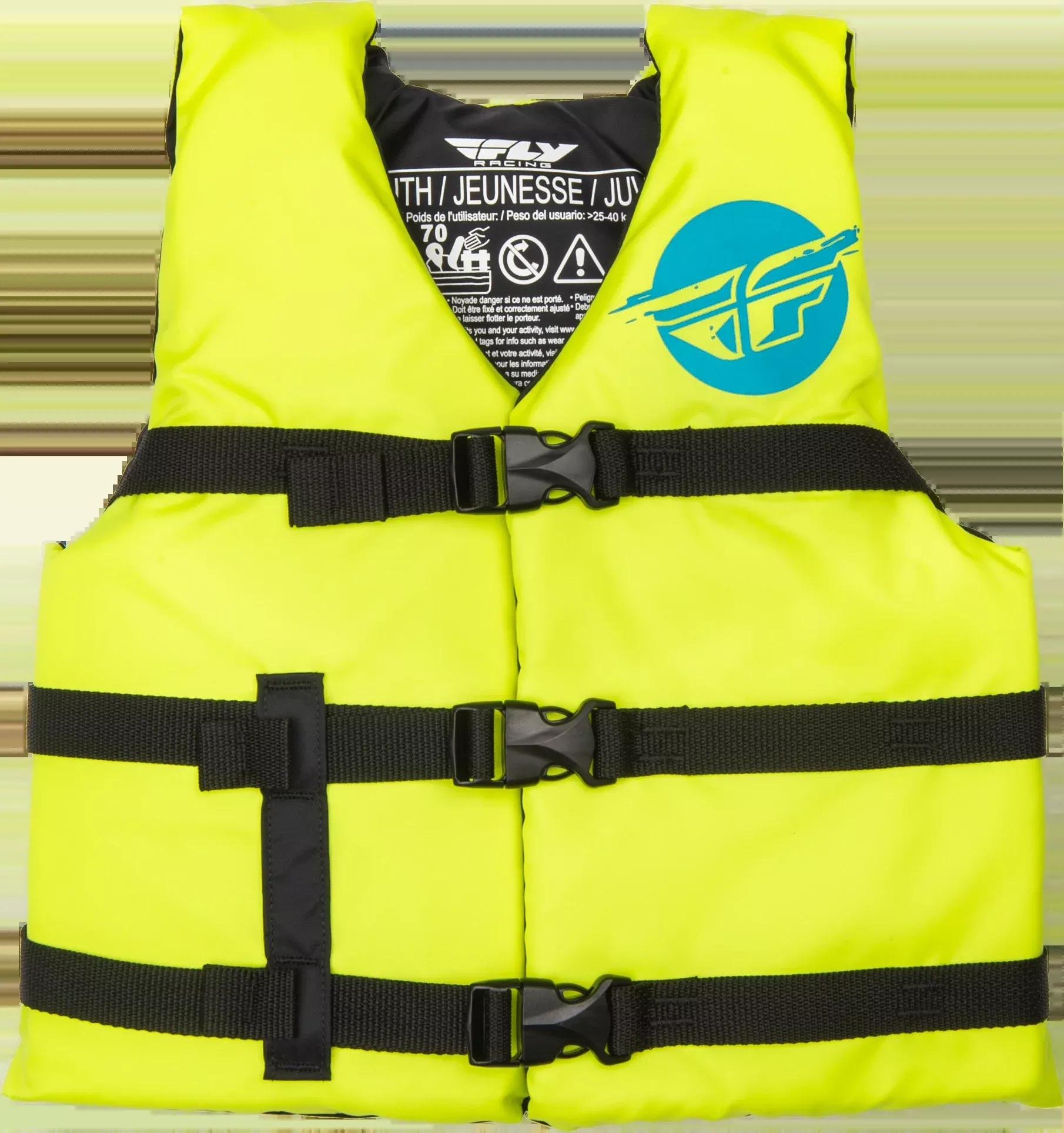 Fly Racing Youth Flotation Vest Hi-Vis/Blue 221-30331