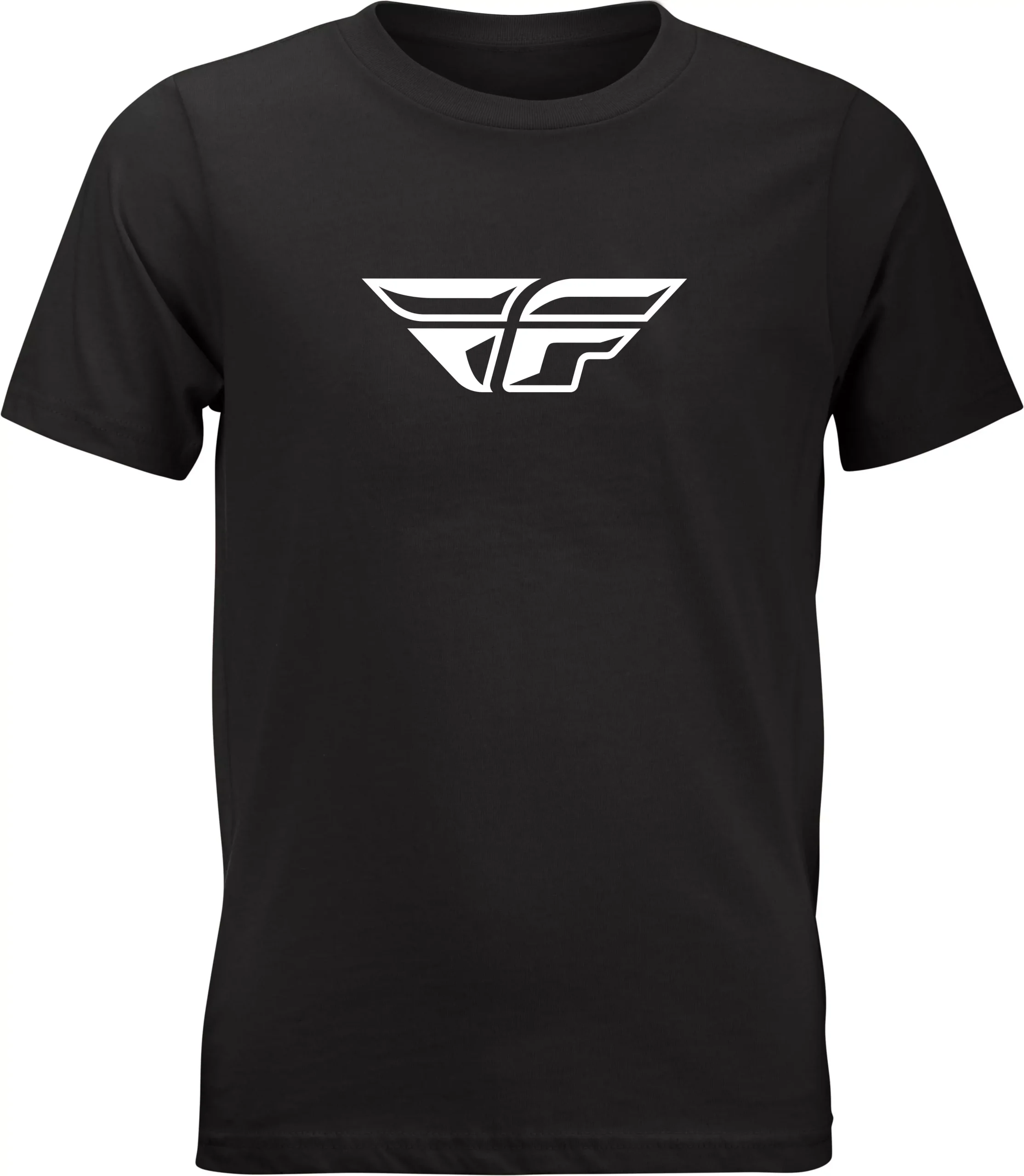 Fly Racing Youth Fly F-Wing Tee Black Ys 352-0667YS