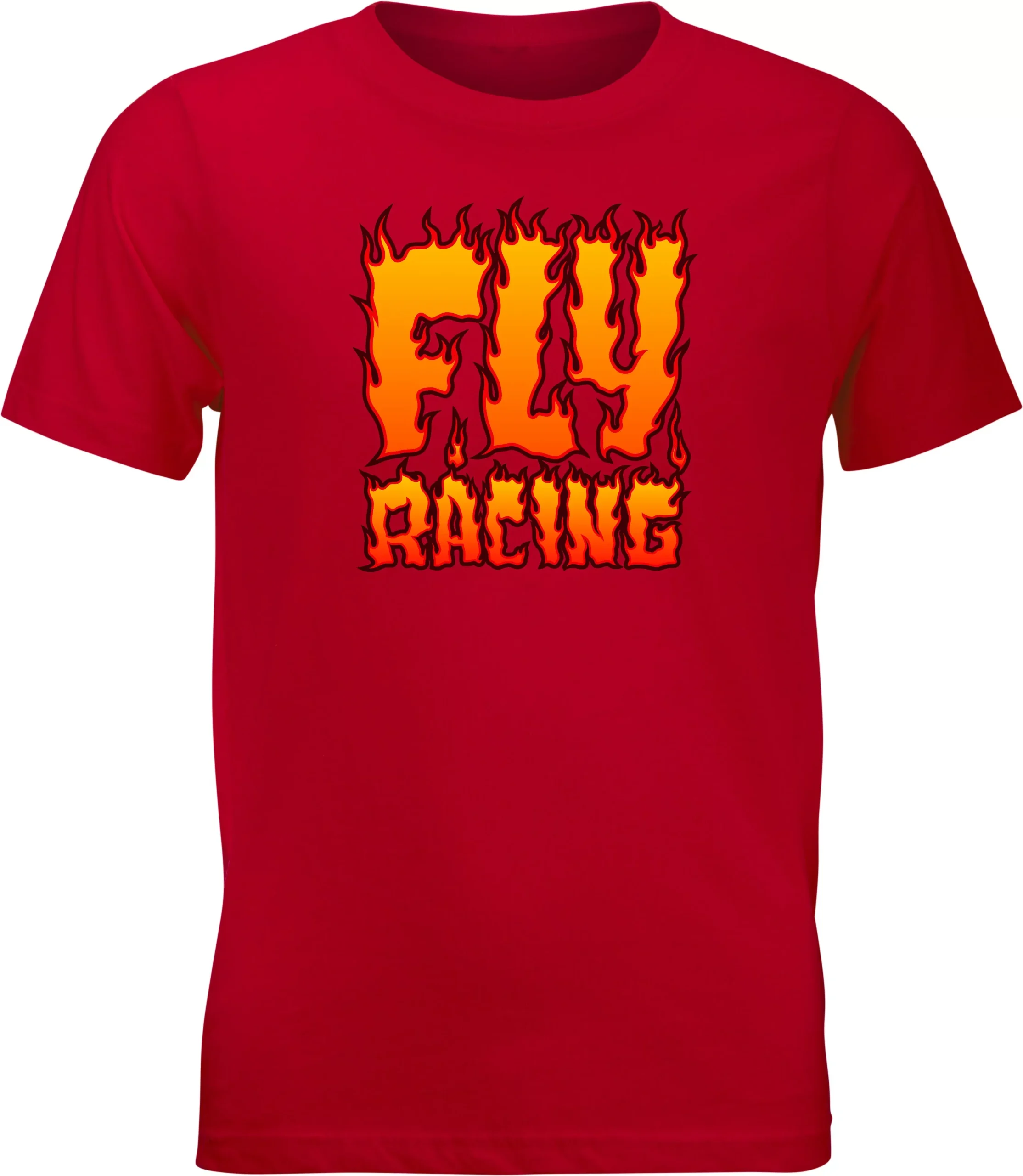 Fly Racing Youth Fly Fire Tee Red Yl 352-0656YL