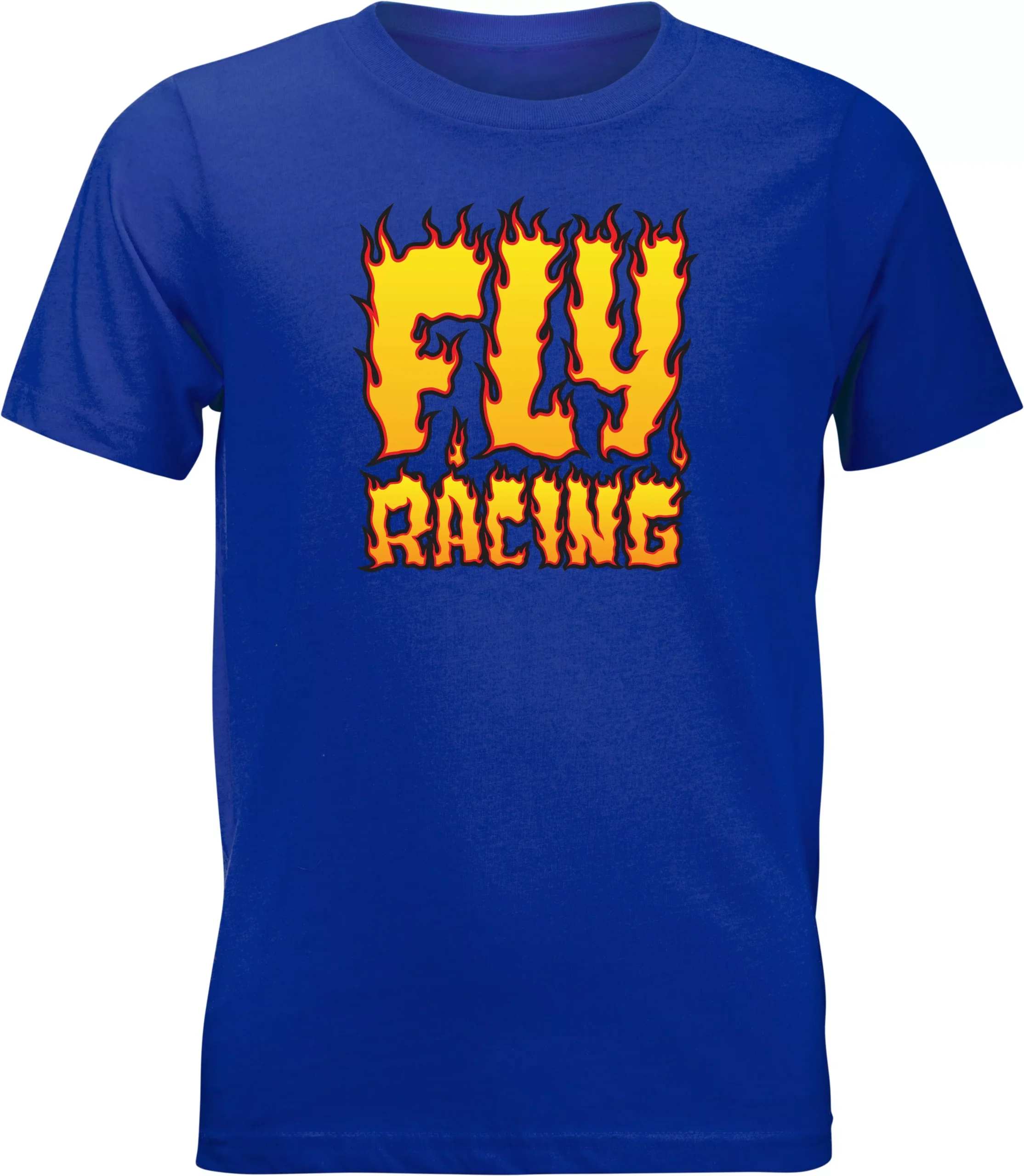 Fly Racing Youth Fly Fire Tee Royal Blue Yl 352-0654YL