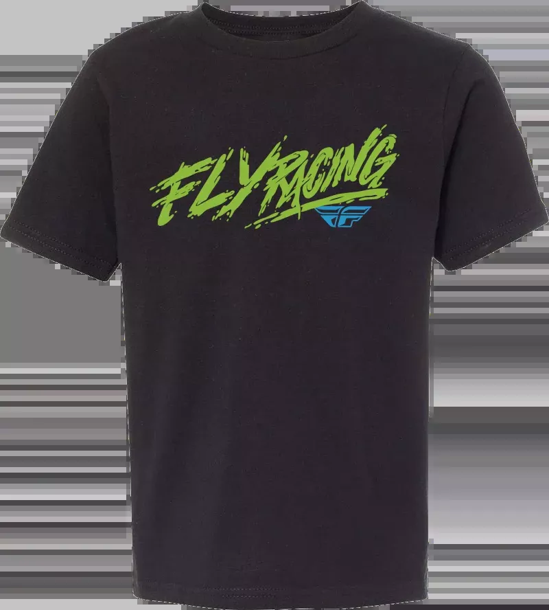 Fly Racing Youth Fly Khaos Tee Black Ym 352-0020YM