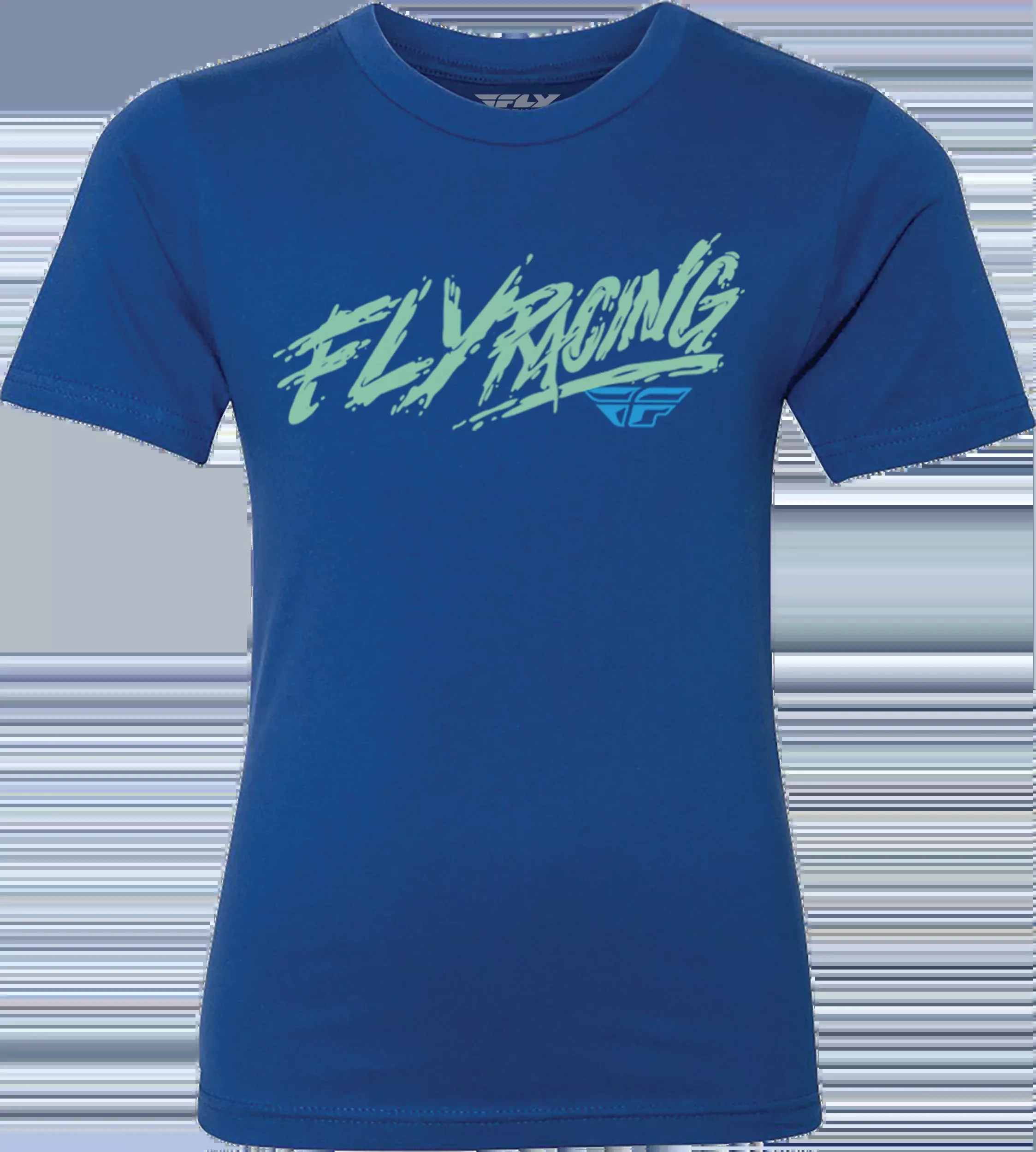 Fly Racing Youth Fly Khaos Tee Blue Yl 352-0021YL