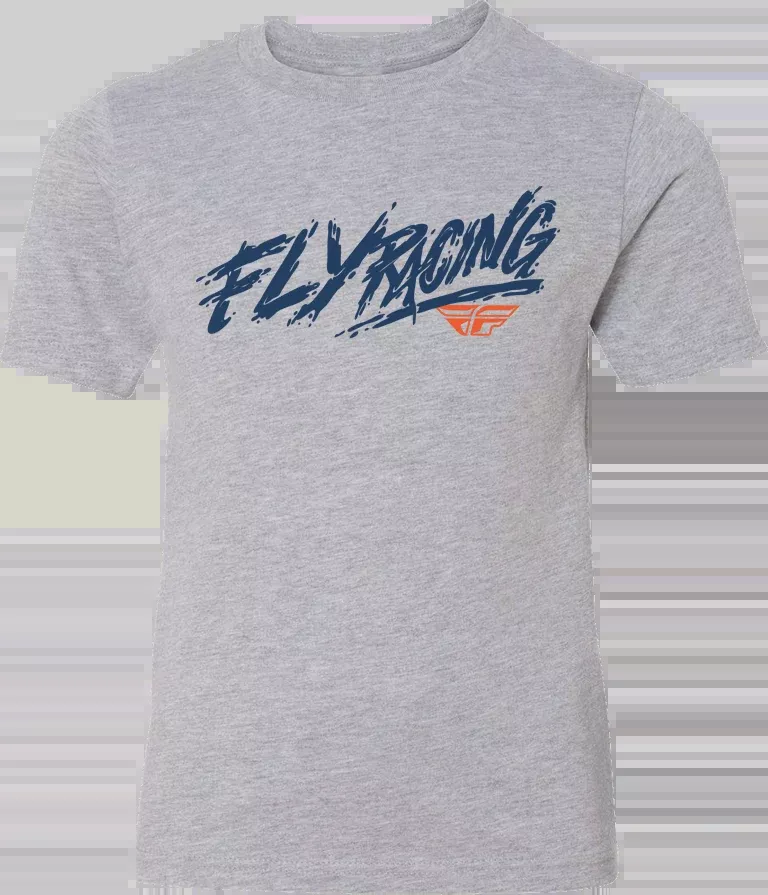 Fly Racing Youth Fly Khaos Tee Grey Ym 352-0022YM