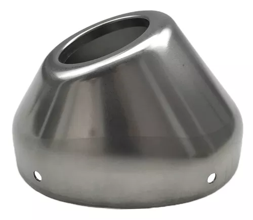 FMF Q4 Muffler Cone End Cap - Stainless Steel - Straight Cut (040634)