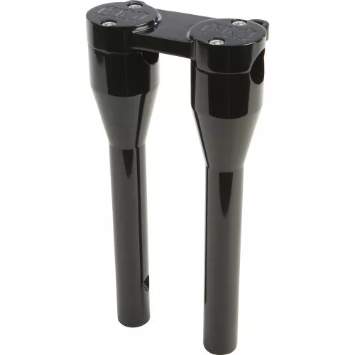 Forbidden Motorcycles 11" Risers w/ Gauge Mount Tabs for 1 1/8" Bars - Black