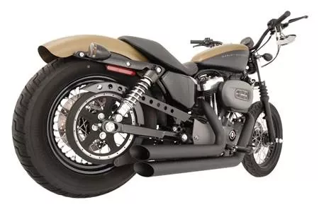 Freedom Performance Exhaust Amendment Slash Cut for '14 & Up XL -BlackFOR FORWARD CONTROLS ONLY