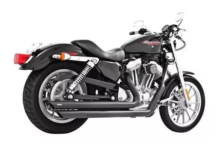 Freedom Performance Exhaust Patriot (LG) Slash for '04-13 XL -BlackFOR FORWARD CONTROLS ONLY