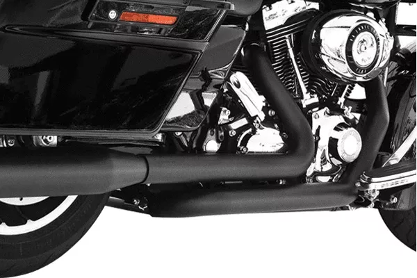 Freedom Performance Right Side Tuck & Under True Dual Headers for '09-17 Harley Davidson Touring - Black
