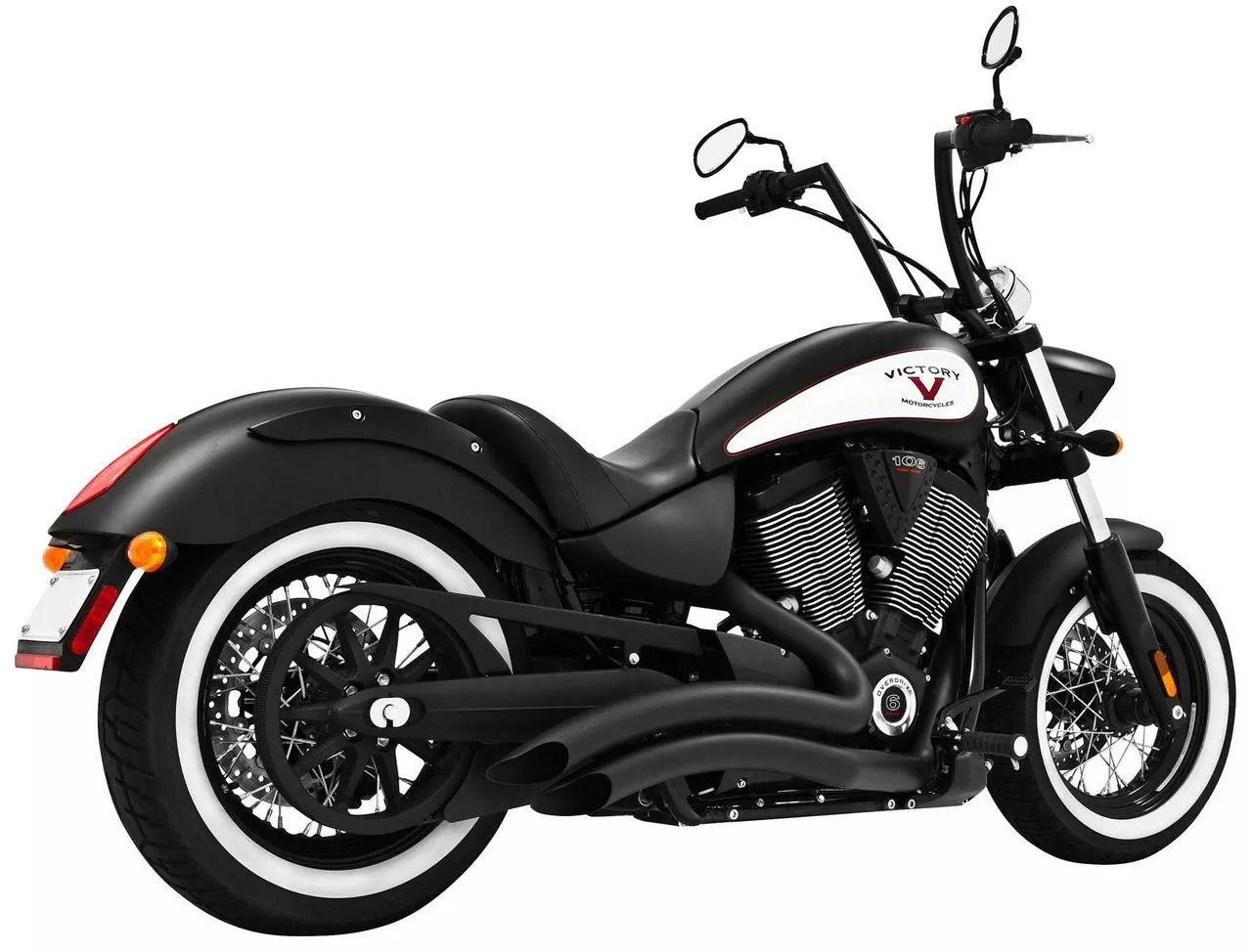 Freedom Performance Sharp Curve Radius Exhaust for '06-16 Vegas/Kingpin/Highball -Black