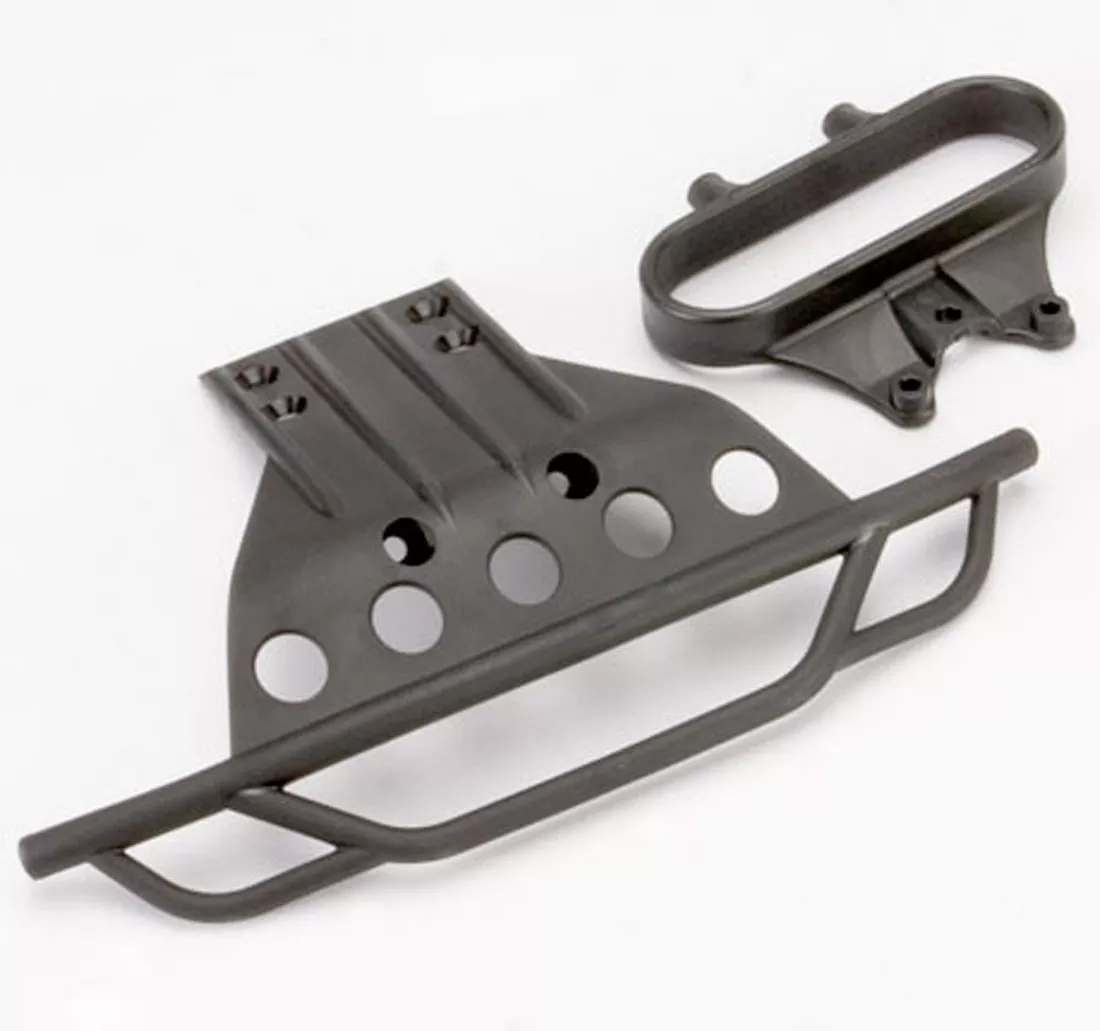Front Bumper w/ Bumper Mount, Black or Pink, for Traxxas