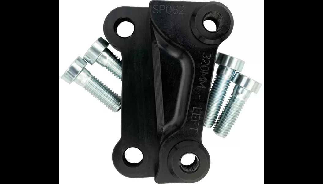 Galfer Brake Caliper Left 12.5" Relocation Bracket 4 Harley 10-24 FLH/FLT