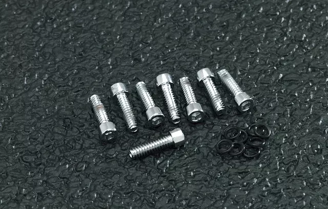 Gardner Westcott Chrome 8 Pack Turn Signal Bolt Kit 1986-2001 Harley Dyna
