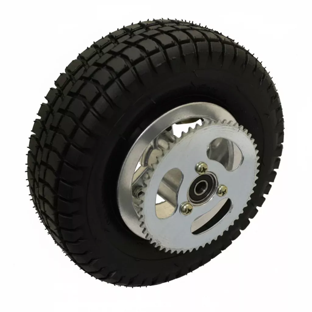 Gas Scooter 9×3.5-4 Rear Wheel Assembly | 33-43cc