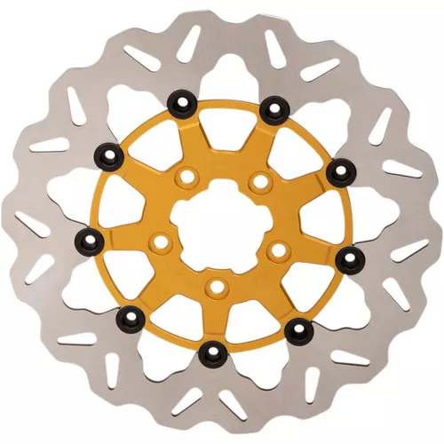 GBrakes 11.5" Full-Floating Wave Front Brake Rotor for 2000-2014 Harley* - Gold