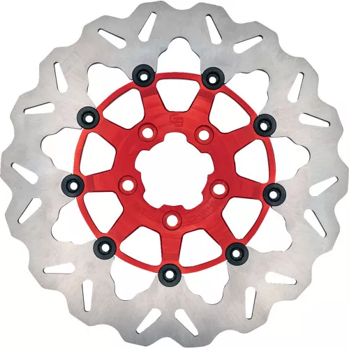 GBrakes 11.8" Front Wave Brake Rotor for 2008-2024 Harley* - Red