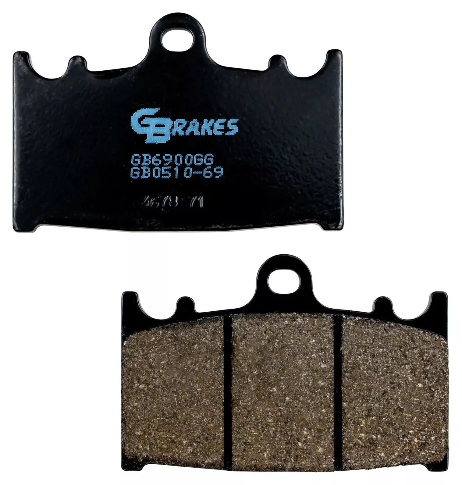 GBrakes Semi-Metallic Front Brake Pads GB0510-69