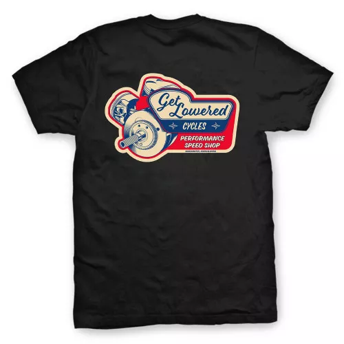 Get Lowered Cycles Shop Sign T-Shirt
