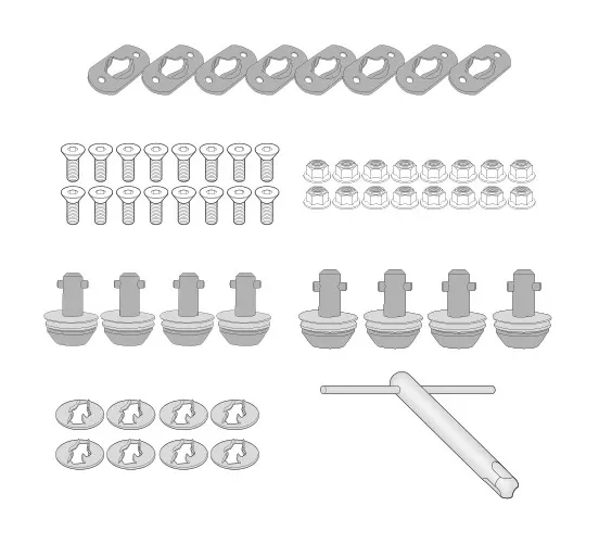 Givi 11RKIT Rapid Release Fitting Kit BMW R1200GS / R1250GS / Adventure 2013-2024