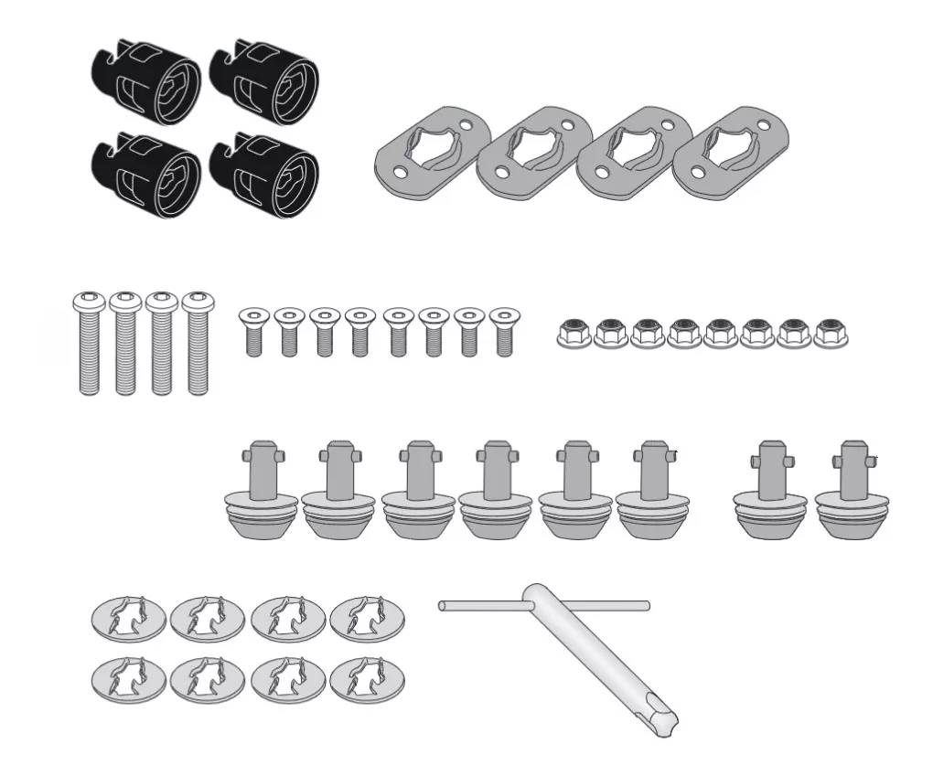 Givi 14RKIT Rapid Release Fitting Kit Moto Guzzi V85 TT 2024-2026