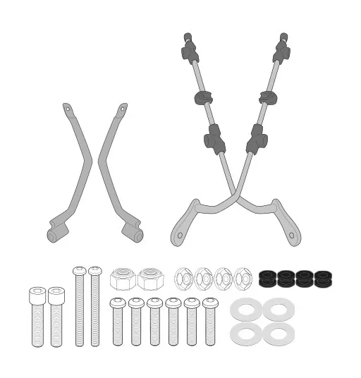 Givi A8206A Windshield Fit Kit Moto Guzzi V7 III Stone / Special 2021-2023