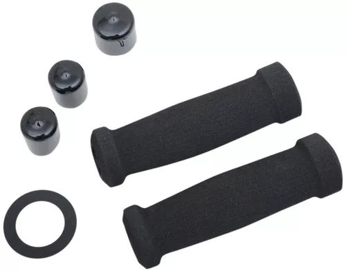Grab On Comfort ATV Black Foam Thumb Throttle Grips (MC307)