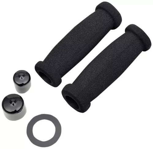 Grab On Comfort Road Foam Black Twist Throttle Handlebar Grips (MC301)