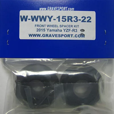 Graves Motorsports Yamaha YZF-R3 15-26 Captive Front Wheel Spacer Kit