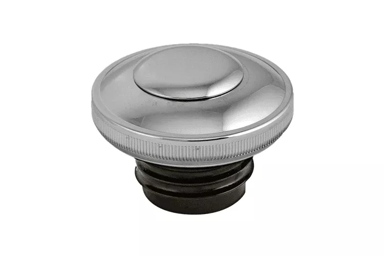Hard Drive Gas Cap for '82-95 HD-Screw in w/ Lock & CoverVented, Chrome (each)
