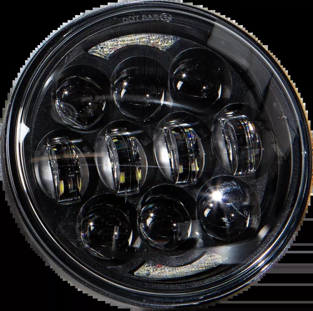 Harddrive Black 5-3/4" LED 80W Universal Motorcycle Headlight Harley Davidson