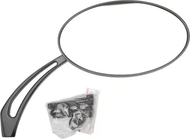 Harddrive Black Oval Arrow Mirror - 153079