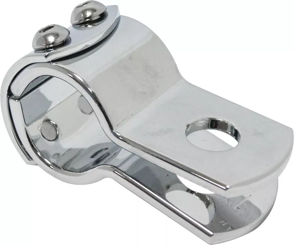 Harddrive Chrome 1" Motorcycle Footpeg Three Piece Frame Clamp Harley Davidson
