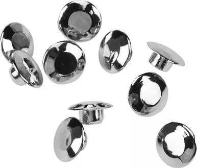 Harddrive Handlebar Clamp Plug Caps Chrome 10/Pk - 03-0107-10