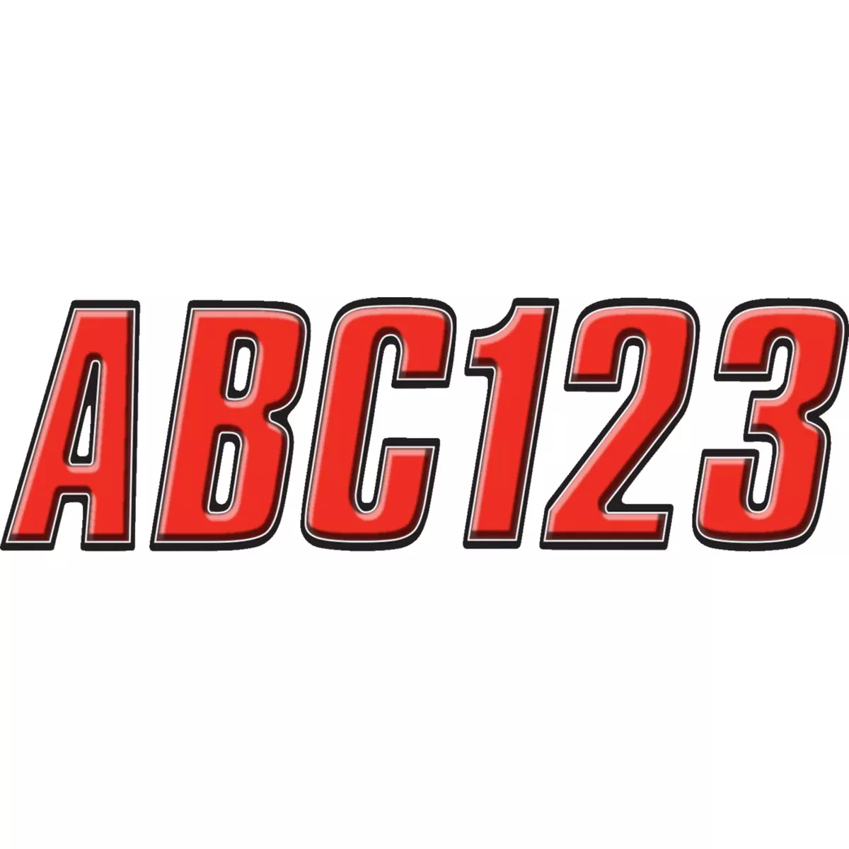 HARDLINE 4320-1028 REBLK800 Watercraft ID Kit I.D. Sticker Kit – 800 Series – Red