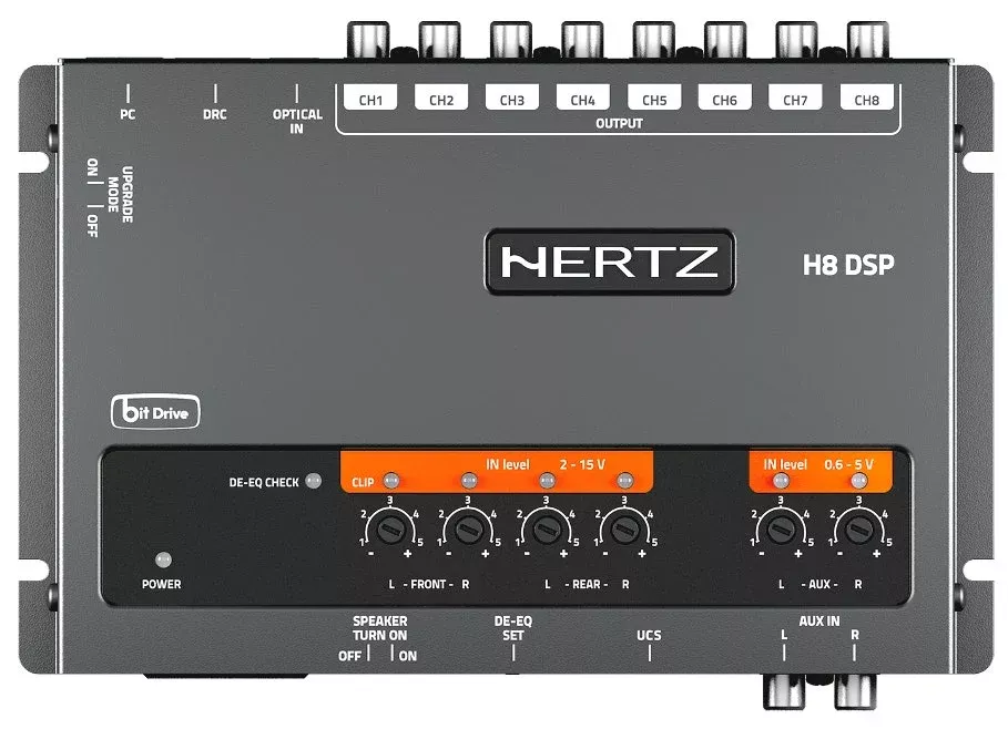 Hertz H8 DSP Automotive Car Audio Processor Unit w/ DRC HE Remote