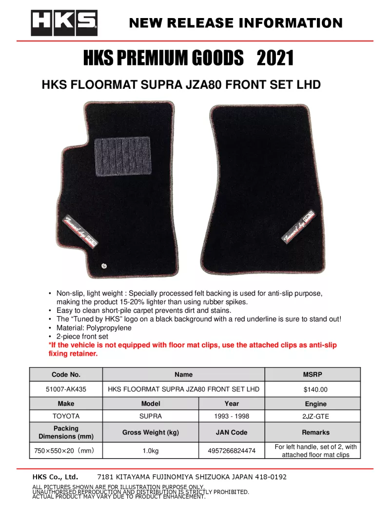 HKS Floormats