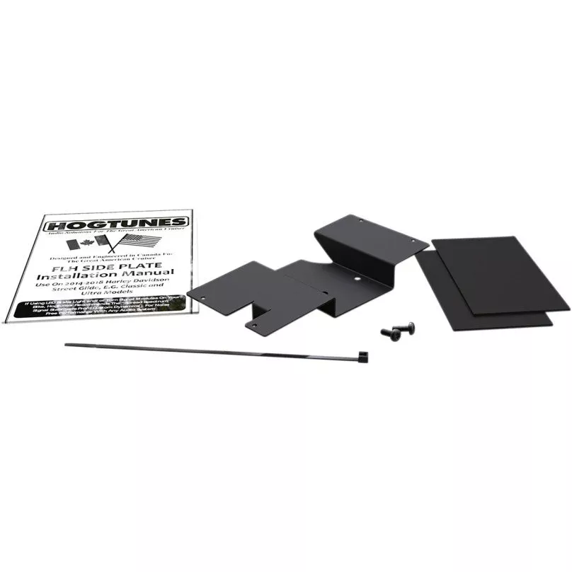 Hogtunes Amplifier Side Mounting Plate Kit 14-Up Harley Street Glide FLH