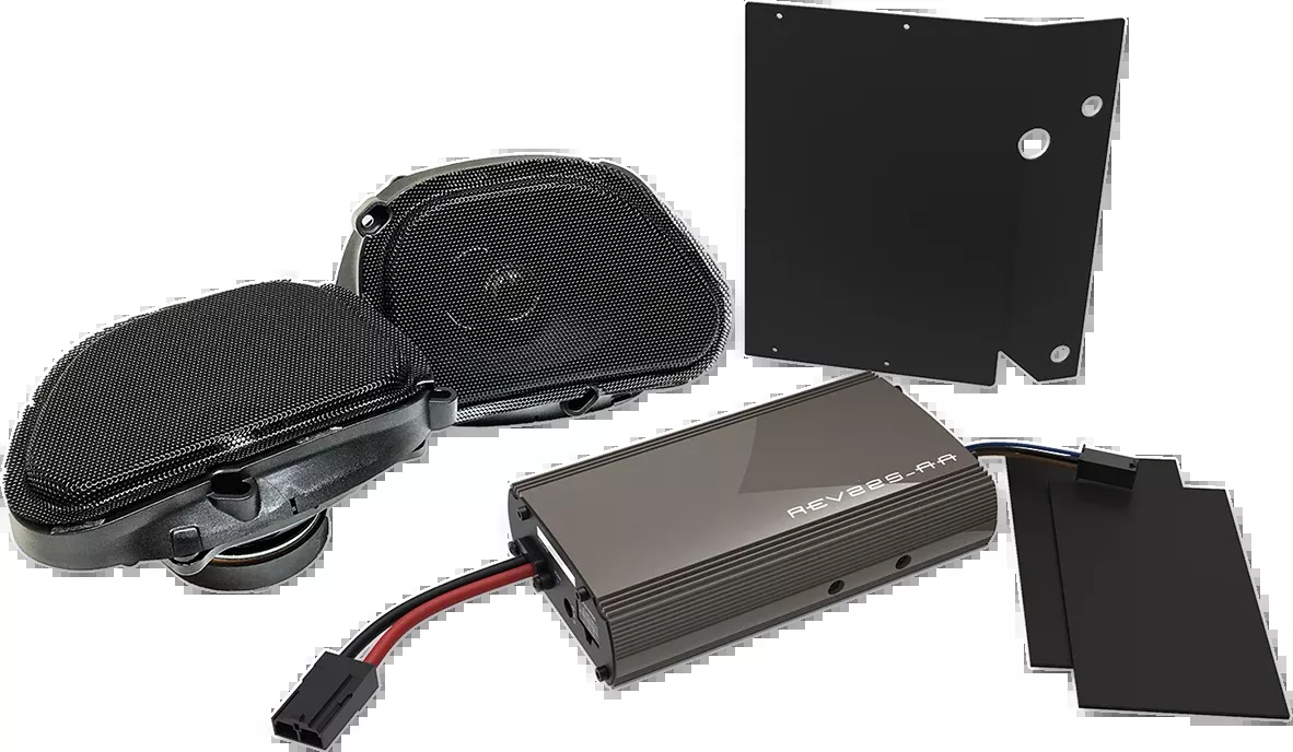 Hogtunes Front Fairing Speaker & 225W Amp Kit 1998-13 Harley Touring Road Glide