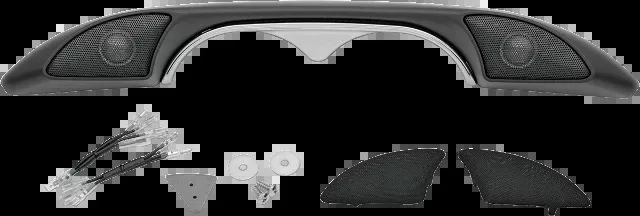 Hogtunes Hog-Pod Fairing Dash Tweeter Speaker Kit for 1998-2013 Harley Touring